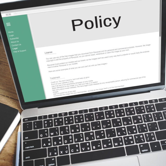 Privacy Policy Information Principle Strategy Rules Concept