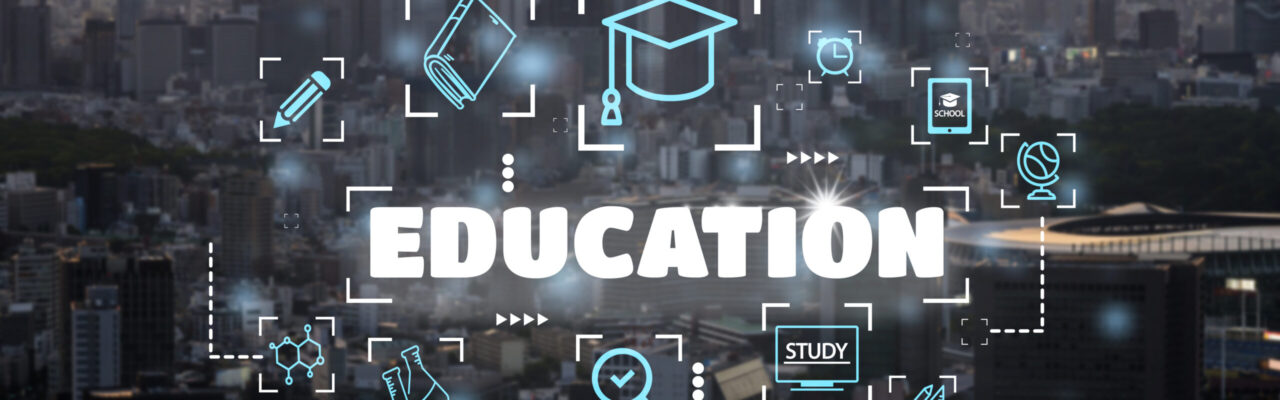 city-committed-education-collage-concept